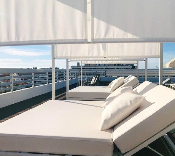 Sonnenterrasse auf dem dach mit aussicht Coral Suites & Spa  Playa de las américas