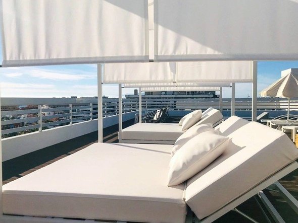 Sonnenterrasse auf dem dach mit aussicht Coral Suites & Spa  Playa de las américas